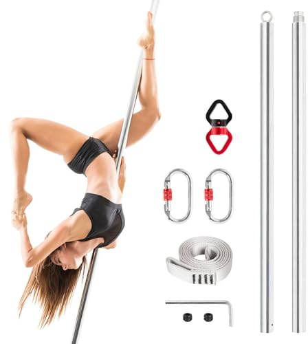 Leogreen Barra de Baile, 45 mm, Poste Desmontable, Barra Pole Dance para hogar Club, Fiesta, Principiantes