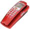 Telefono fisso, ID chiamante FSK/DTMF Telefono con filo Telefono fisso Telefono interno per casa(Rosso)