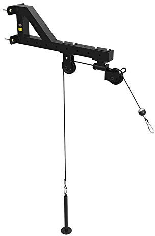 qiuqiu Wall Mounted Pulley Lat Station Cable Machine - Perfect for Lat Pull Downs, Tricep Extensions, Tricep Pull Downs and All Cable Machine Exercises - The Piece of Home Gym Equipment