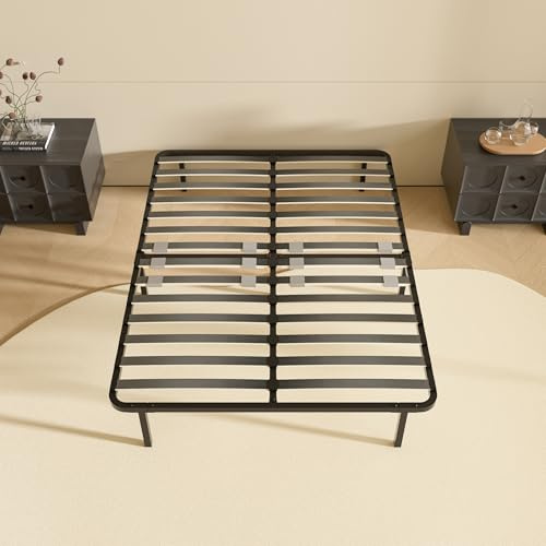 DEWINNER Rete 120x190 cm per Letto una Piazza e Mezza, Altezza 35cm, Ortopedica con 7 Piedi,Letto Ferro Battuto con Rete a Doghe regolatori di rigidità con Doppie doghe centrali