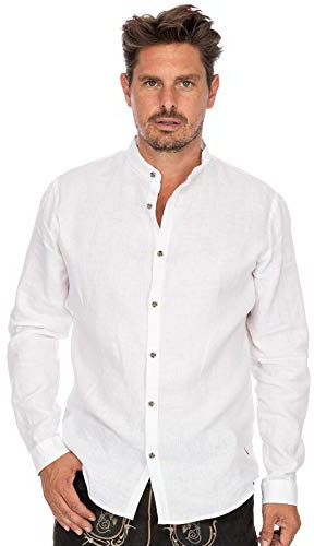 Stockerpoint Herren Vettel Trachtenhemd, Weiß, XL EU
