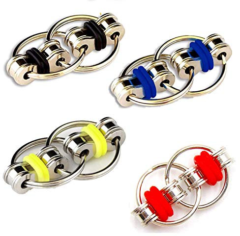 TOPWAYS® Flippy Chain Fidget Décompression Jouet - Stress Relief Toys Anxiété Stress Reliever Décompression Jouet Attention Dinquiétude Jouet à Doigt Sensoriel pour ADHD/ADD Adultes Enfants