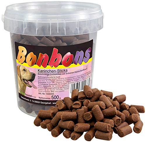 Schecker 3x500g - Hundesticks mit Kaninchen - weiche und fettarme Hundeleckerlie