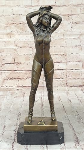 Bronze Nude Woman Girl Model Erotic Risque Sculpture Statue Bronze Figure