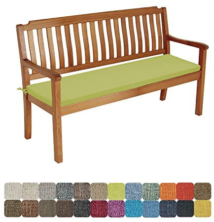 WTHYGB Bankauflage Sitzkissen Bankkissen 170 X 50 X 5CM Waschbar Abnehmbarem Stuhlkissen rutschfeste Gartenbankauflage Auflage für Gartenbank Terrasse Schaukel Gartenmöbel -Hellgrün