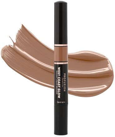 Profusion Cosmetics West Coast Glow Liquid Bronzer Experience Radiant Sun-Kissed Beauty with Vitamin-Infused Liquid Formula, Lightweight, Buildable, Suitable for All Skin Tones (Malibu)