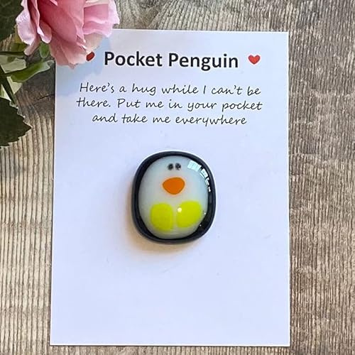 ARVOV Pocket Penguin Hug, Pinguin Geschenk, Pinguine Kleine Umarmung, Ermutigende Geschenke, Trost Geschenke, Get Well Soon Gift, Mini Pinguin Spielzeug Dekoration (Pinguin)