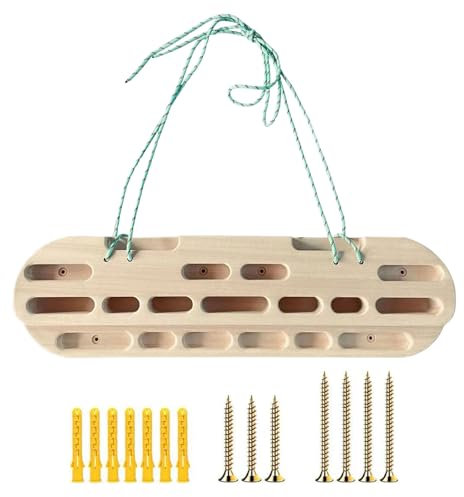 Diapasón De Escalada, Set Tablas De Entrenamiento De Escalada, Tabla Colgante De Madera para Escalar, Tabla De Escalada Portátil como Fortalecedor De Dedos De Escalada En Roca, Entrenamiento En