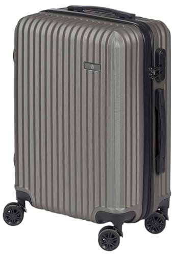 TIENDA EURASIA - Maletas de Viaje Cabina | Estructura de Plástico ABS Rígida | Maleta Cabina con Ruedas Giratorias 360 Grados | Cierre Bloqueo con Código | Medida 57 x 38 x 23 cm (Gris Oscuro)