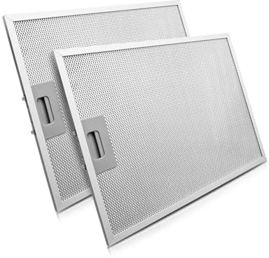 2Pcs Range Hood Filter Replacement Fit for Broan Non-Ducted Range Hood, 11.81 x 16.25 Metal Kitchen Exhaust Fan Grease Filters, Aluminum Mesh Stove Hood Vent Filter Replace BPPFA30