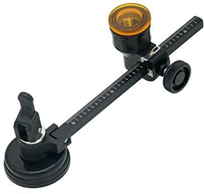 CORHAD 1Stk Kompassmesser aus Glas Rotationsschneider Kreisschneider Drehwerkzeug glasermesser flaschenschneider glasschneider Glasschneidewerkzeug Schneidzubehör Aluminiumlegierung Black