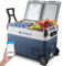 AAOBOSI Kompressor Kühlbox Dual Zone 40L, Kühlbox Elektrisch -20°C bis 20°C, Robuste Kühlbox 12V 230v für Autos, Lastwagen, Boote, Wohnmobile, Camping und Angeln