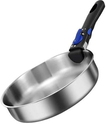 Sartenes antiadherentes,Sartén antiadherente | Ollas de cocina de acero inoxidable mango extraíble,ollas y sartenes, antiadherente, utensilios de cocina portátiles, sartén no recubierta f