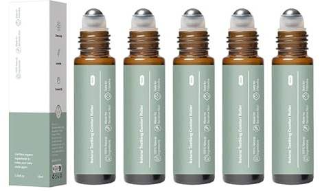 Olio per la dentizione, Rullo per un delicato sollievo dalla dentizione, Comodo rullo massaggiante con oli essenziali completamente naturali