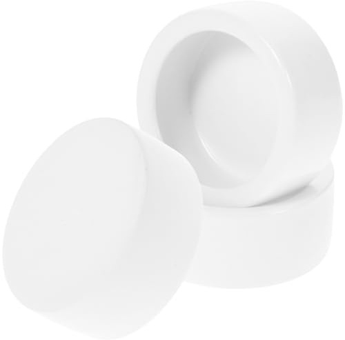 INOOMP Set da 3 Ciotole Rotonde in Ceramica per Rettili, Design Anti-Fuga e Base Stabile per Alimentazione di Lucertole e Piccoli Animali Domestici