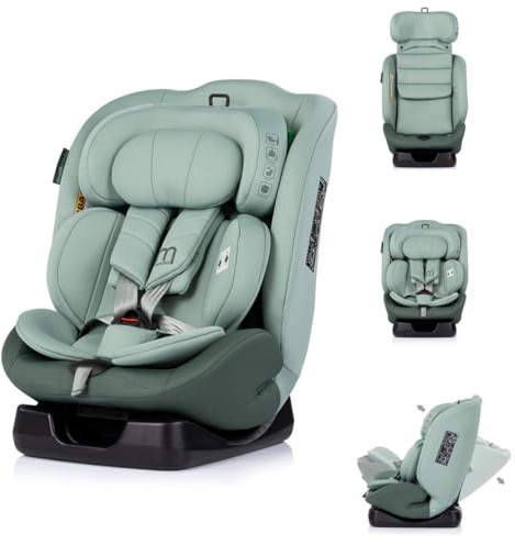 Chipolino Barnstol Mondial i-Size (40–150 cm) liggande position nackstöd bälte grön