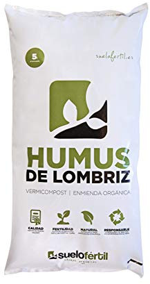 Humus de Lombriz Ecológico Suelo Fértil. (5 Litros_ 3kg)