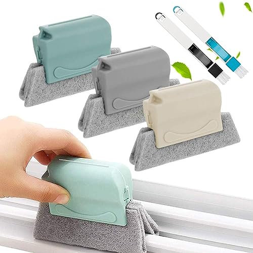Spazzola per Fessure,Spazzola per Pulizia di Finestre,Spazzola per Pulire Delle Scanalature per Finestre,Spazzole per Pulizia Delle Finestre per Delle,Bagno Strumento per Pulizia Delle Porte