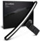freeVoice Monitor Screenbar Curved I Augenschonende Bildschirmlampe mit Anti-Blue-Light I Monitorlampe mit einstellbarer Farbtemperatur & Auto-Dimmer I Blendfreie Monitorleuchte mit Clip-Befestigung