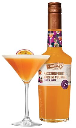 De Kuyper Passion Fruit Martini Cocktail – Pre-Mixed and Ready to Serve, 50cl 12% ABV