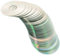 HOMSFOU 50Pcs Handmade Reflective Cd Discs for Diy Crafts, Home Decoration, and Early Education, Double-Sided, Smooth Edges