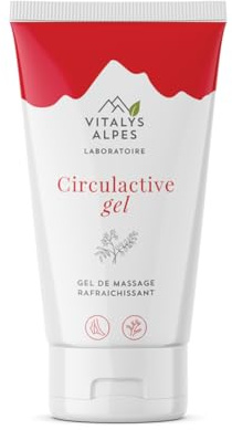 Circulactive Gel - Gel Frais Jambes Lourdes - Effet Ultra-Rafraîchissant - Ingrédients d'Origine Naturelle - Fabriqué en France - Tube 150 ml
