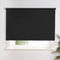 OHS Window Blinds Black, Stylish Thermal Blackout Blinds Reduce Summer Sun Glare Easy Fit Blind for Home Office Kitchen Bedroom Living Room Roller Blind, 165cm x 90cm