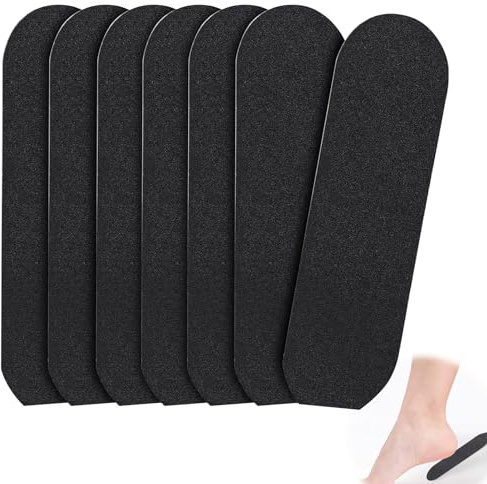 50 Pcs Pedicure Foot File for Hard Skin Professional, Pedicure File Refill 180 Grit Foot File Replacement Pads, Self-Adhesive Reusable Foot Rasp Callus Remover for Dead Skin