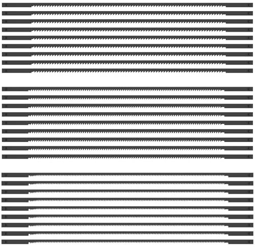 27 lame per sega a traforo con penna, 165 mm, 15/18/24 TPI, lame per seghetto da decubo, per seghe da decubo, utensili elettrici, accessori per legno, plastica, metallo morbido di rame