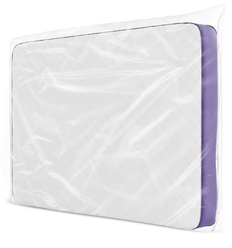 Carehabi Bolsa de Almacenamiento para Colchón, Protector de Colchón Antipolvo 90 x 200 x 20 CM, Funda de Colchón de Plástico con Cremallera para Almacenamiento y Transporte