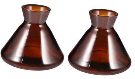 TOPBATHY 2 Pezzi Bottiglia per Aromaterapia Vasi da Farmacia Brocca d'Acqua Idro Pompa Diffusori D'olio Aria Bottiglie Sparate Bottiglie Diffusore Spray Profumato Bicchiere Brown