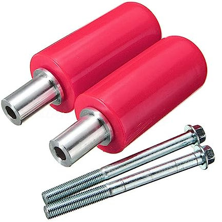 iplusmile 2pezzi Protezioni Per Anti-caduta Kit Di Sliders Per Motociclette Rosa Facile Installazione e Leggero Accessorio Essenziale Per La Sicurezza Della