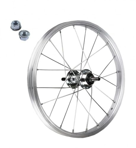 RUOTA CERCHIO ANTERIORE 16 BICI BICICLETTA BIMBO/A 16 X 1,75 IN ALLUMINIO MOZZO IN ACCIAIO CHIUSURA CON DADO