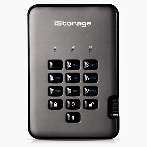 iStorage diskAshur PRO2 SSD 512 GB - Sicheres Solid-State-Laufwerk - FIPS-Stufe 2 - Passwortgeschützt - Staub-/wasserbeständig