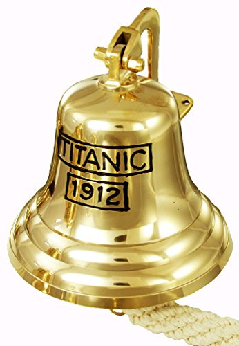 Buckingham Solid Bras Titanic 1912 Ship Bell, Last Orders Bell, Pub Bell, Door Bell, Wall Mountable Bell.. 6/ 15 cm
