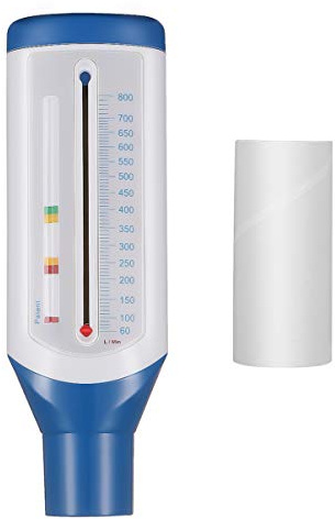 ULTECHNOVO Protable Personal Spirometer Peak Flow - Expiratory Flow Meter - Spirometry Lung Function Recovery Training Device - Breathing Function Monitor for Adult
