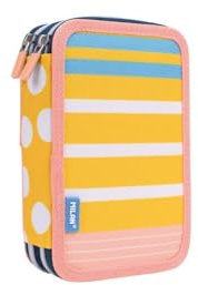 MILAN® Federmäppchen mit 2 Etagen, Serie Swims 2, rosa und gelb