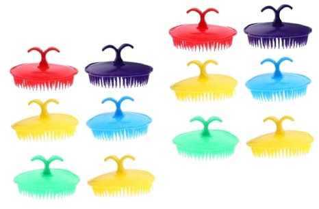 Gatuida 2 Sets Kopfhautbürste Kopfhaut-juckreiz-haarkämme für Dusche und Shampoo Tragbare Reisekämme für Sanfte Massage 12 Stück