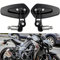YUJYGAO Miroirs de rétroviseur universels pour moto de 22 mm 7/8'',compatibles avec GROM MSX125,CB500F,Z125,Z750,Z900,MT-03,MT-07,FZ-07,MT-09,FZ-09,SV1000(Noir)