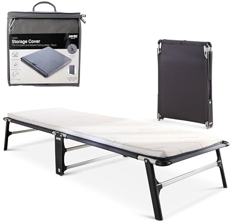 JAY-BE CE70 Compact Folding Bed with Mattress & Storage Cover, Single