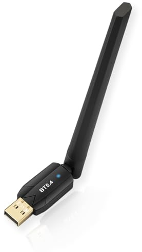 Adaptador Bluetooth 5.4 para Pc,Alta Distancia De Transmisión, Compatible con Ratón, Teclado, Auriculares, Controlador, USB Bluetooth Stick para Windows 11/10/8.1, Soporte De Modo Dual