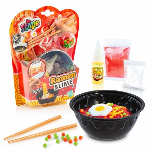 Canal Toys So Slime Ramen Slime Kit Slime - Kit Slime DIY pour Enfants à partir de 6 Ans - Effet de Nouilles Ramen dans l'eau - Bol + Baguettes, Gel et Poudre - Composant Cristal + décoration - Jeu