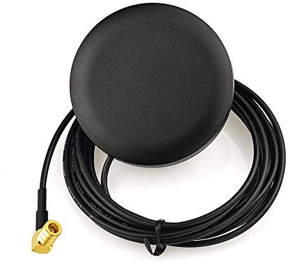 Eightwood DAB Aerial Car Aerial SMB Male Adapter Digital AM/FM Anlog Radio Aerial Glass Mount 300cm 9.8ft Extension Cable Compatible for Blaupunkt Pioneer Clarion Alpine