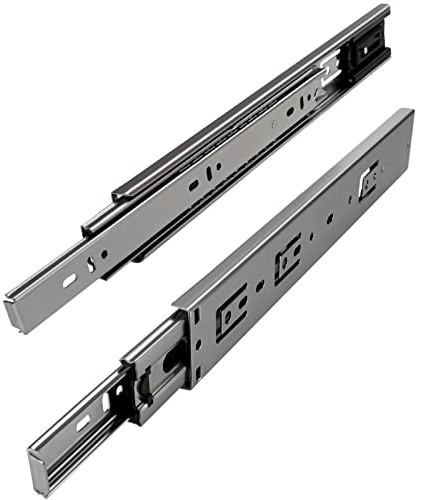 SOTECH 1 Paar Vollauszüge KV2-45-H45-L500-SE mit Selbsteinzug Höhe 45 mm, Länge 500 mm, Schubladenschiene belastbar bis 45 Kg