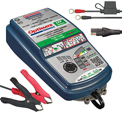 OptiMate TecMate, TM270, Lithium LFP Select 10-stufiges gekapseltes batterieschonendes 12.8V 9.5A / 16 V 7.5A Lade- & Wartungsgerät