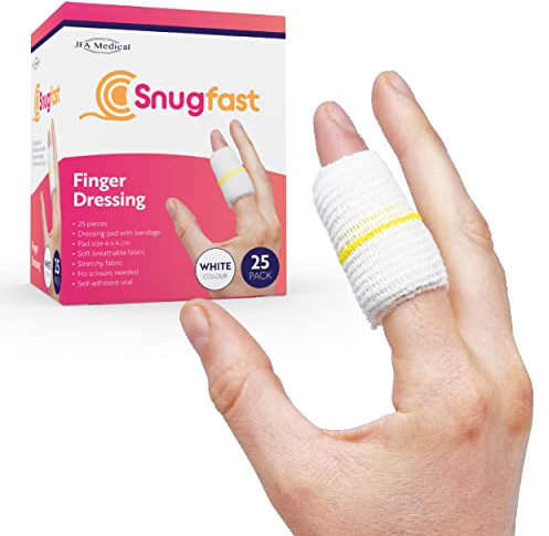 Snugfast Sterile Finger Bandage Wound Dressings Box of 25