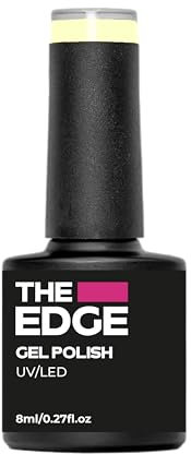 THE EDGE Gel Nail Polish 8ml - The Pastel Yellow - UV/LED Manicure/Pedicure for Salon & Home Use, Highly Pigmented/Long Lasting/2-Coat Coverage