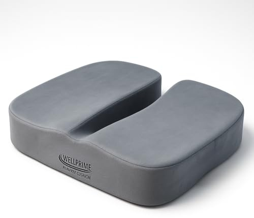 Wellprime Painfree Cushion, Cuscino ortopedico con diversi gradi di durezza, riduce la pressione sul coccige, problemi alla prostata, favorisce la circolazione sanguigna e alleggerisce il coccige