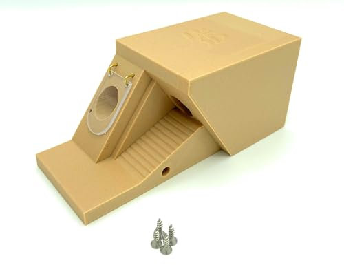 Doppelklappenvorbau, Hummelklappe/Wachsmottensperre, 2-Wege-System - Eingang Links, für Ihren Hummelkasten