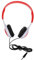Uonlytech 1 Pc écouteurs pour Enfants Casque Filaire Enfant écouteurs pour -Petits ecouteurs Filaire Casque Audio étudiant écouteur monté sur la tête PVC Rouge